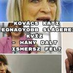 Kovács Kati kvíz – hány népszerű dalt ismersz fel?