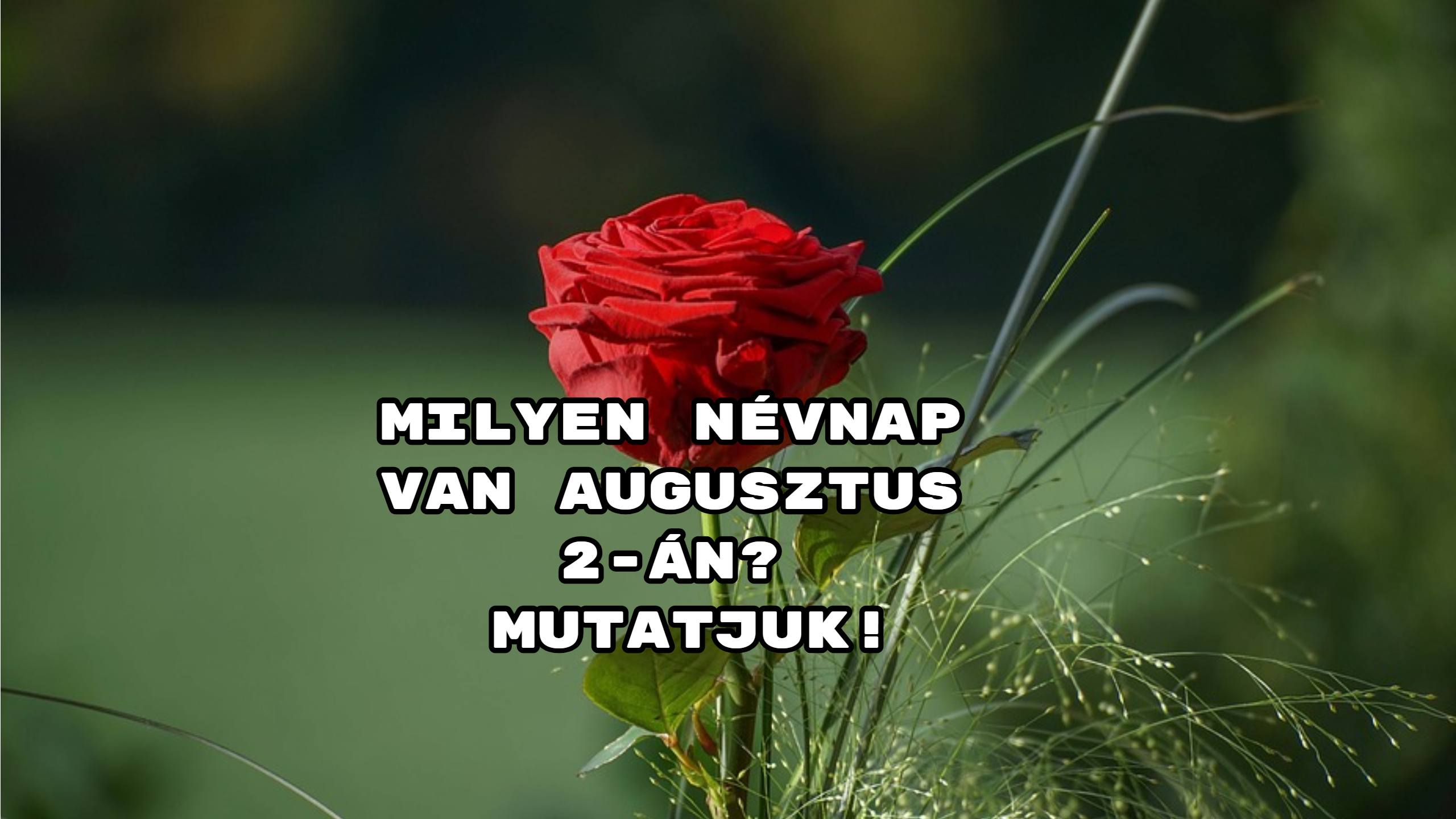 Milyen névnap van augusztus 2-án? Mutatjuk!
