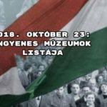 2018. október 23: ingyenes múzeumok listája
