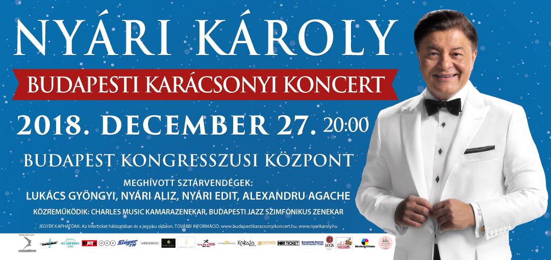 Nyári Károly karácsonyi koncert 2018 Budapesten - jegyek itt